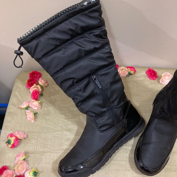 NWT Totes Waterproof Black Boots "Caroline 2" 10M - Picture 12 of 16
